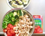 ラタトゥイユのワンポットパスタ作り方1写真