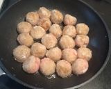 揚げない肉団子の甘酢あん作り方5写真