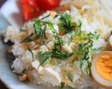 豆腐とザーサイの簡単混ぜごはん作り方3写真