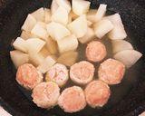 しょうがたっぷり大根と鶏団子の煮物作り方5写真