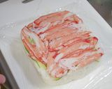 かに風味かまぼこの押し寿司作り方4写真