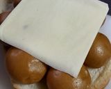 焼きチーズ黒蜜ミニ黒糖饅頭トースト！作り方3写真