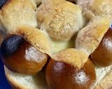 焼きチーズ黒蜜ミニ黒糖饅頭トースト！作り方4写真