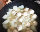しょうがたっぷり大根と鶏団子の煮物作り方6写真