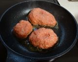 玉ねぎを炒めないハンバーグ赤味噌ソース作り方4写真