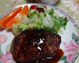 玉ねぎを炒めないハンバーグ赤味噌ソース作り方8写真