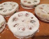 さっぱり！ハスの大葉＆鶏ひき肉はさみ焼き作り方3写真