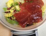 580Kcalデカ盛りアボガド鮪サラダ丼作り方4写真