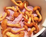 鶏手羽先肉となめこの麺つゆで簡単煮✩作り方2写真