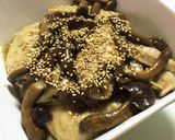 鶏手羽先肉となめこの麺つゆで簡単煮✩作り方4写真