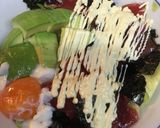 580Kcalデカ盛りアボガド鮪サラダ丼作り方7写真