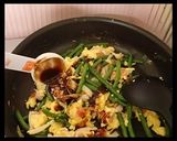 簡単!冷凍インゲンのいり卵作り方4写真