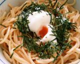 お手軽アレンジ‼　温玉たらこパスタ作り方2写真