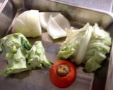 残り野菜をお片付け 朝のベジオム作り方1写真