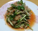 もやしの中華和え香菜(パクチー)添え作り方4写真