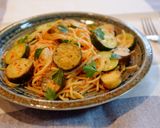 チキントマトクリーム☆ワンポットパスタ作り方7写真
