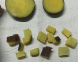 さつまいもと黒ゴマ米粉蒸しパン★もちふわ作り方3写真