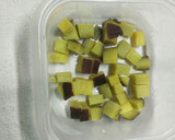 さつまいもと黒ゴマ米粉蒸しパン★もちふわ作り方4写真