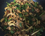 豚こまほうれん草とザーサイの甜麺醤炒め作り方5写真