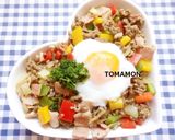 ルール健康フライパン✿キーマカレー温泉卵作り方9写真