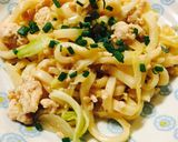 生姜風味の甘辛サッパリ焼きうどん！作り方5写真