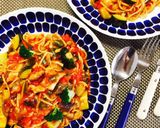 ワンポットパスタ ベーコン&トマトペンネ作り方7写真