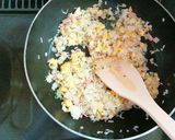 マヨでパラパラ♡しらすと大葉の和風炒飯作り方7写真