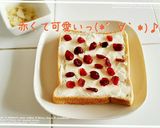 ｸﾗﾝﾍﾞﾘｰｸﾘｰﾑﾁｰｽﾞﾄｰｽﾄ♡作り方3写真
