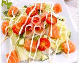 ❀山葵だれ☆生ハム＆サーモンのサラダ丼❀作り方9写真