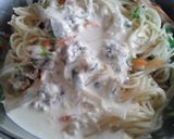 あさりの水煮缶で冷たいスープパスタ♪作り方6写真