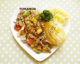 ドイツ気分♡キーマカレーベイクドポテト♥作り方12写真