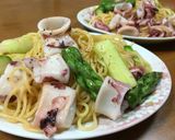 簡単ヤリイカ入り和風ペペロンチーノ作り方7写真
