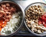簡単！ヘルシー鶏胸肉と大豆の夏野菜カレー作り方1写真