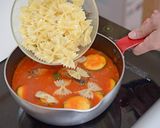 妊娠、授乳に！さば缶でトマトスープパスタ作り方5写真