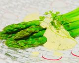 ✿アスパラガスのサバイヨンソースかけ✿作り方3写真