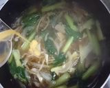 コク旨！小松菜と舞茸の溶き玉中華スープ♪作り方6写真