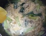 コク旨！小松菜と舞茸の溶き玉中華スープ♪作り方7写真