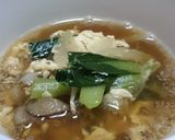 コク旨！小松菜と舞茸の溶き玉中華スープ♪作り方8写真