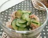 夏の副菜♪豚と胡瓜の酢の物作り方5写真