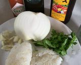 玉ねぎソースごはん　タバスコ風味作り方1写真