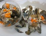 感動！旬のワタリガニトマトクリームパスタ作り方4写真