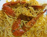 感動！旬のワタリガニトマトクリームパスタ作り方12写真