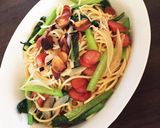簡単。小松菜とウインナーのペペロンチーノ作り方8写真
