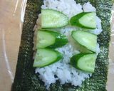 長方形ののりで！ツナマヨおにぎらず作り方3写真