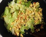 高野豆腐でヘルシー＊レタスチャーハン風作り方5写真