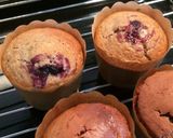ジャムとHMのブルーベリーカップケーキ作り方7写真