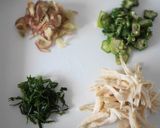 茹で鶏で☆梅風味そうめん作り方2写真