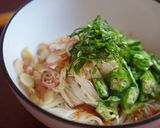 茹で鶏で☆梅風味そうめん作り方3写真