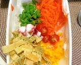 欲張りジャーサラダ♪パスタもたこも隠元も作り方1写真