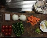 *菜食*ベジ甘酢あんかけ作り方1写真